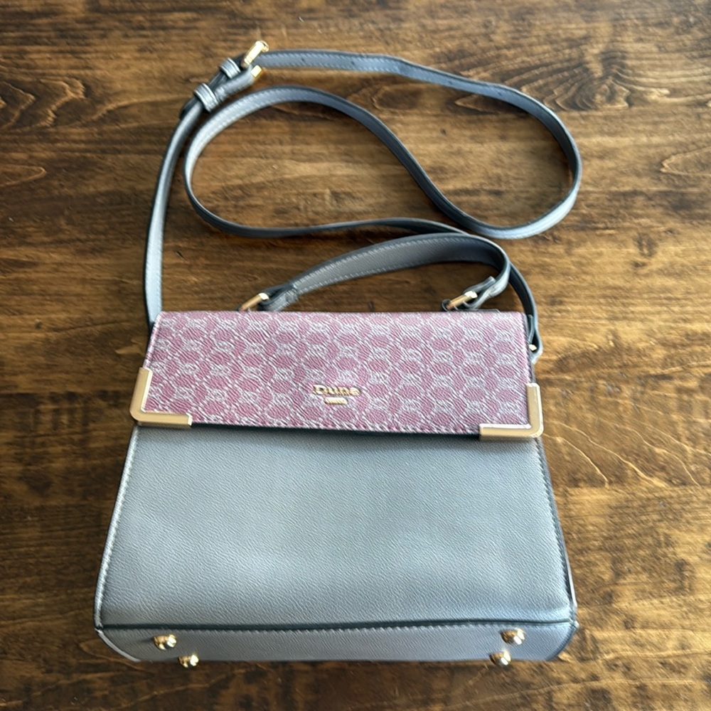 Dune London Plum/Gray Crossbody Bag